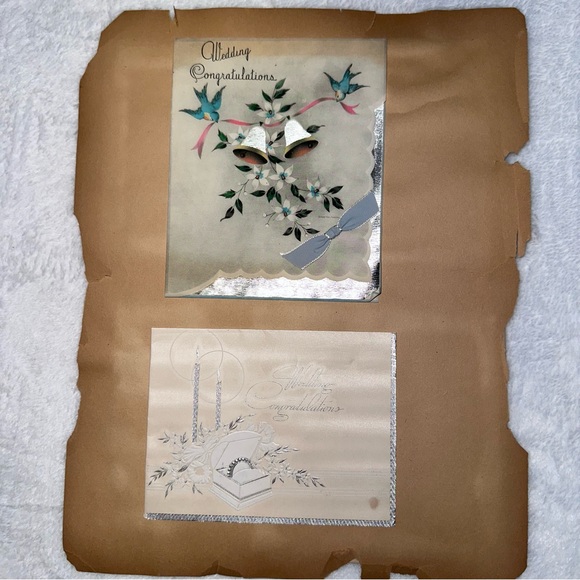 Vintage Wedding Cards from 1938 Lot - Picture 4 of 6